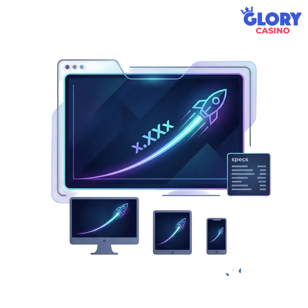 JetX crash game by SmartSoft Gaming at Glory Casino