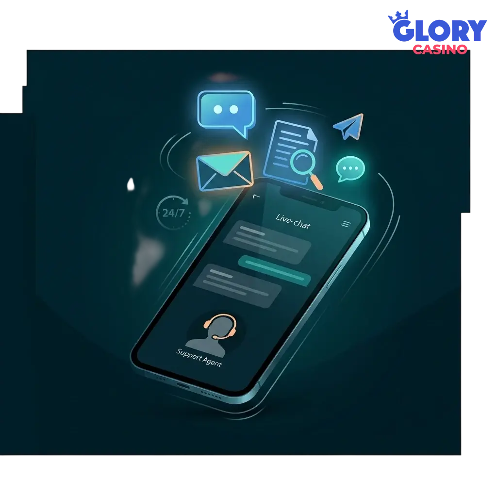 Glory Casino customer support channels