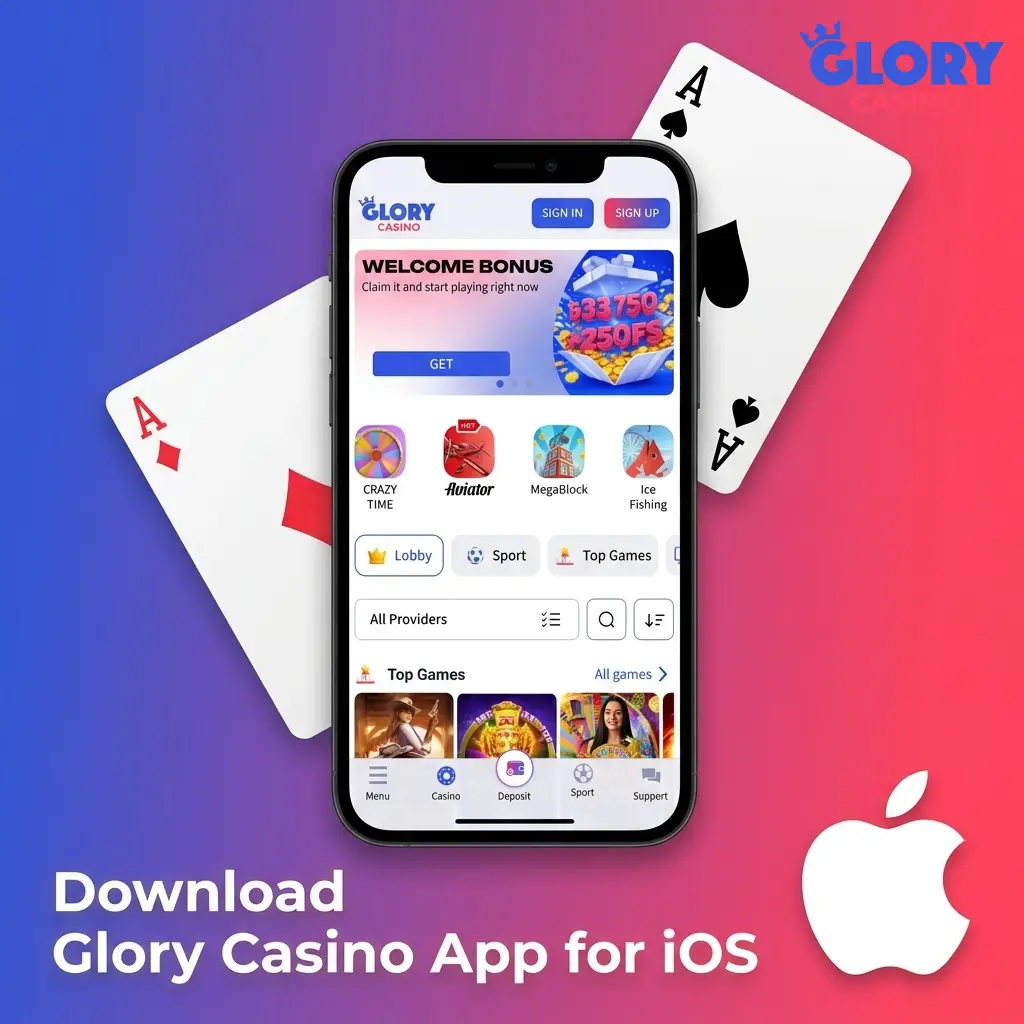 Glory Casino PWA installation on iPhone via Safari Add to Home Screen for instant casino access