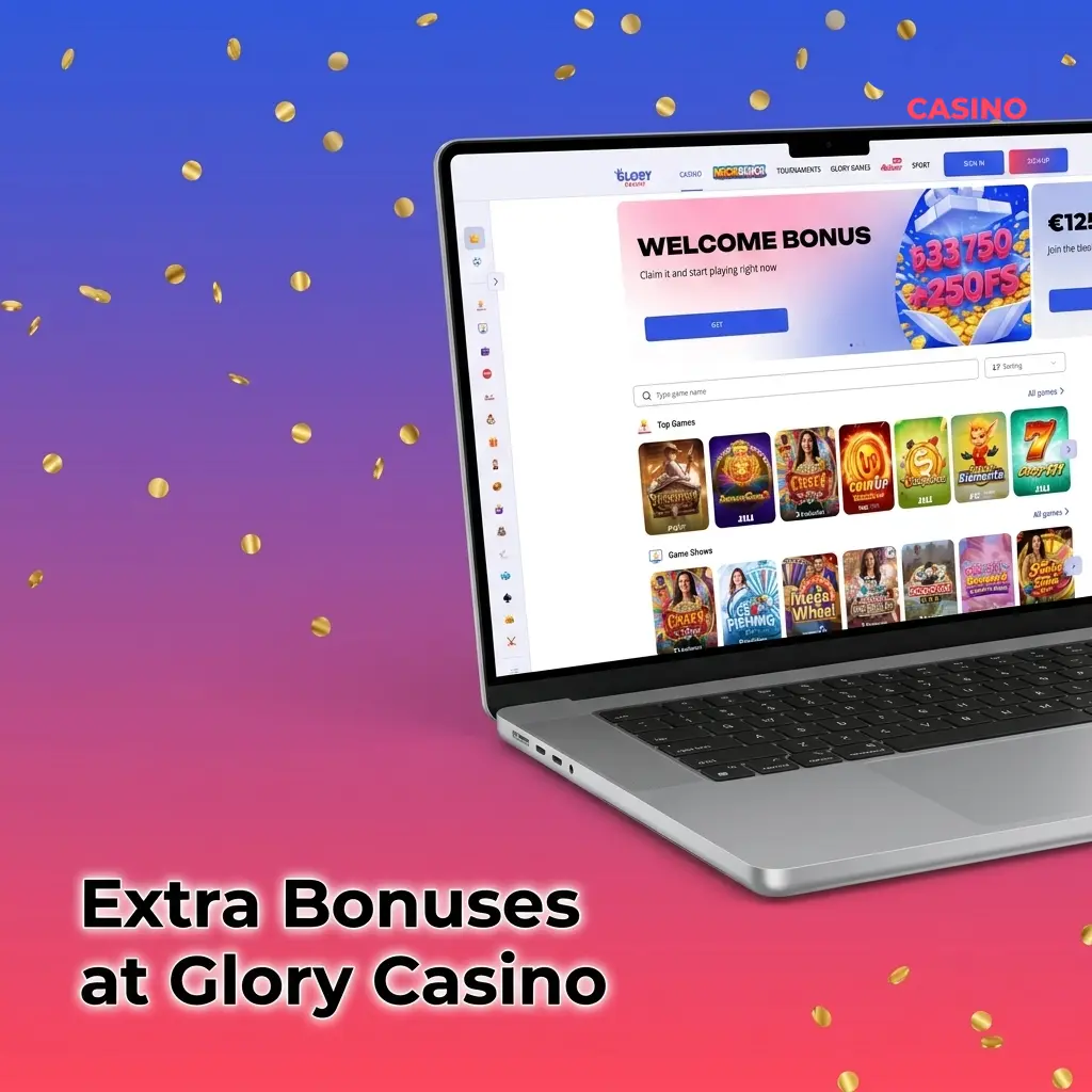 Glory Casino ongoing promotions including reload bonuses, cashback, free spins, VIP rewards, tournaments, and prize draws 2026