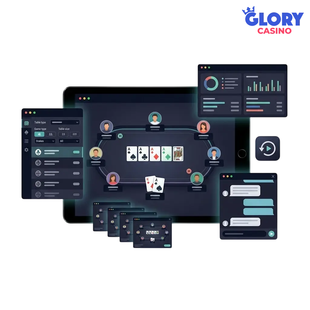 Glory Casino Poker features overview