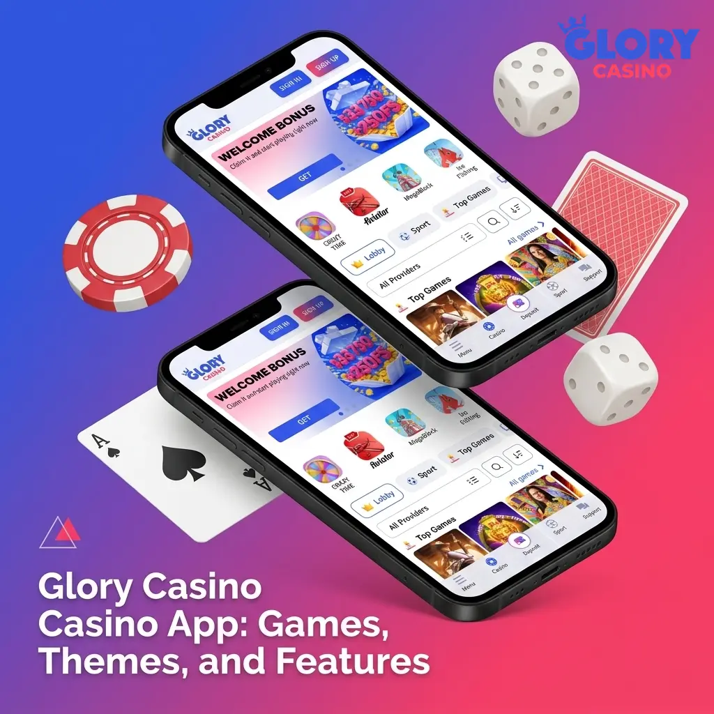 Glory Casino app showcasing 10000+ games including Aviator, Andar Bahar, and Gates of Olympus for Bangladesh players