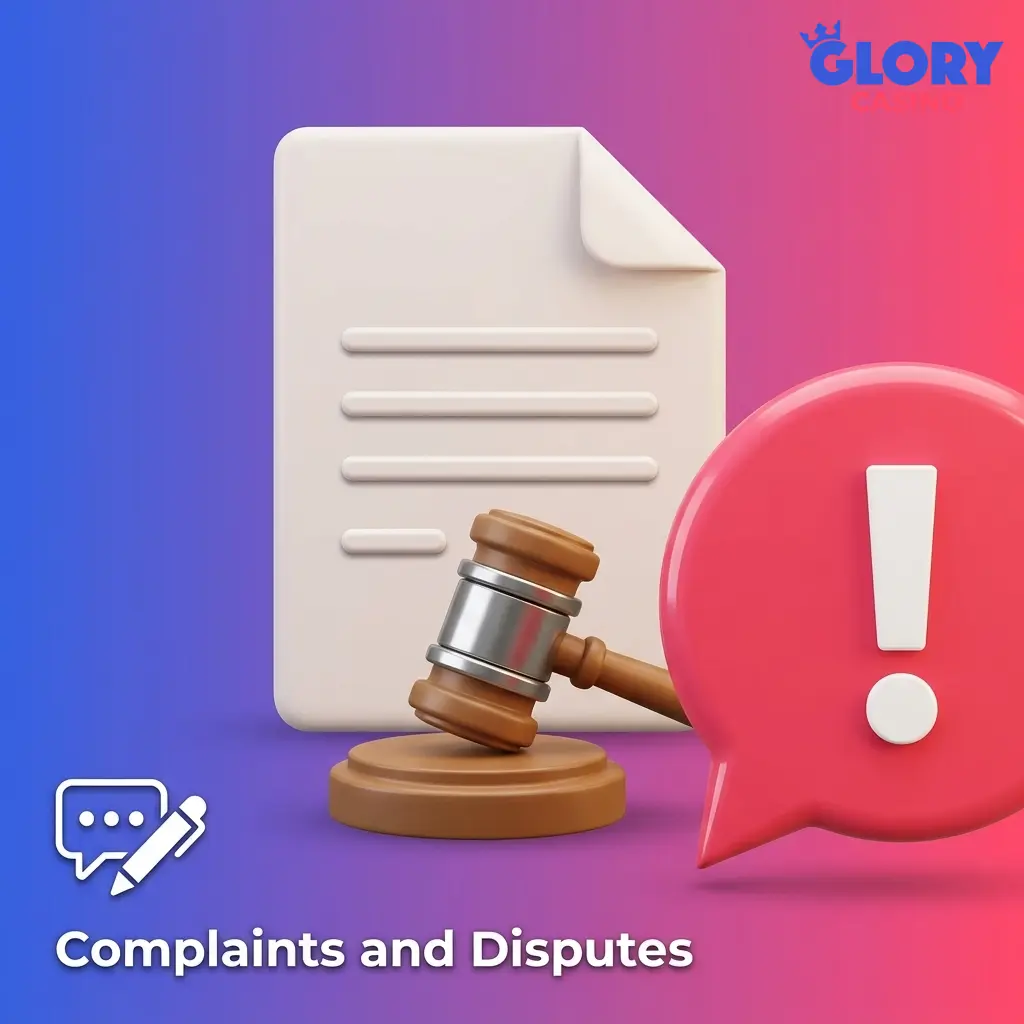 Bangladesh Glory Casino user submitting a formal complaint about personal data processing to the support team
