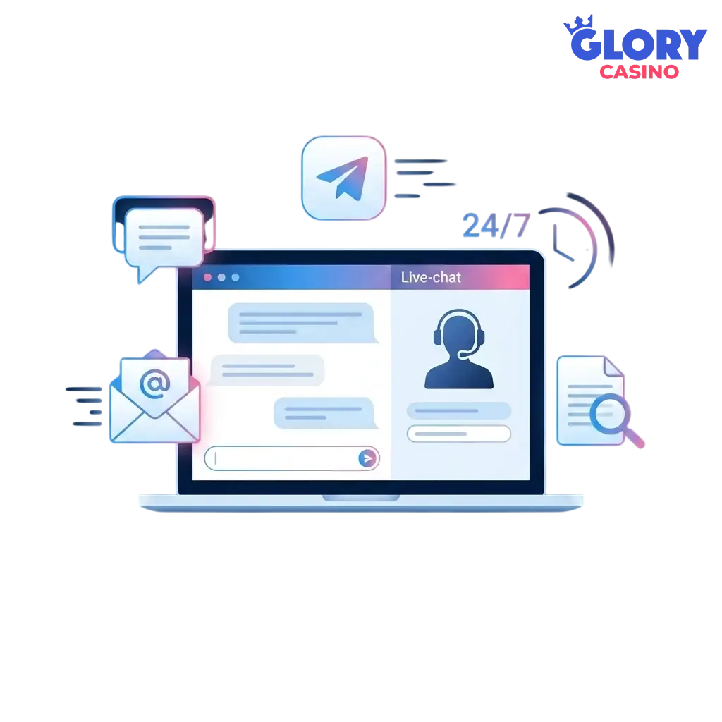 Glory Casino customer support channels overview