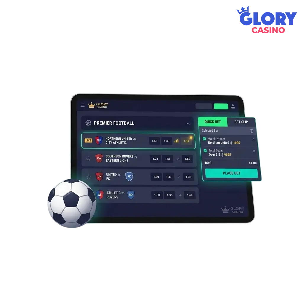 Glory Casino football betting platform in Bangladesh