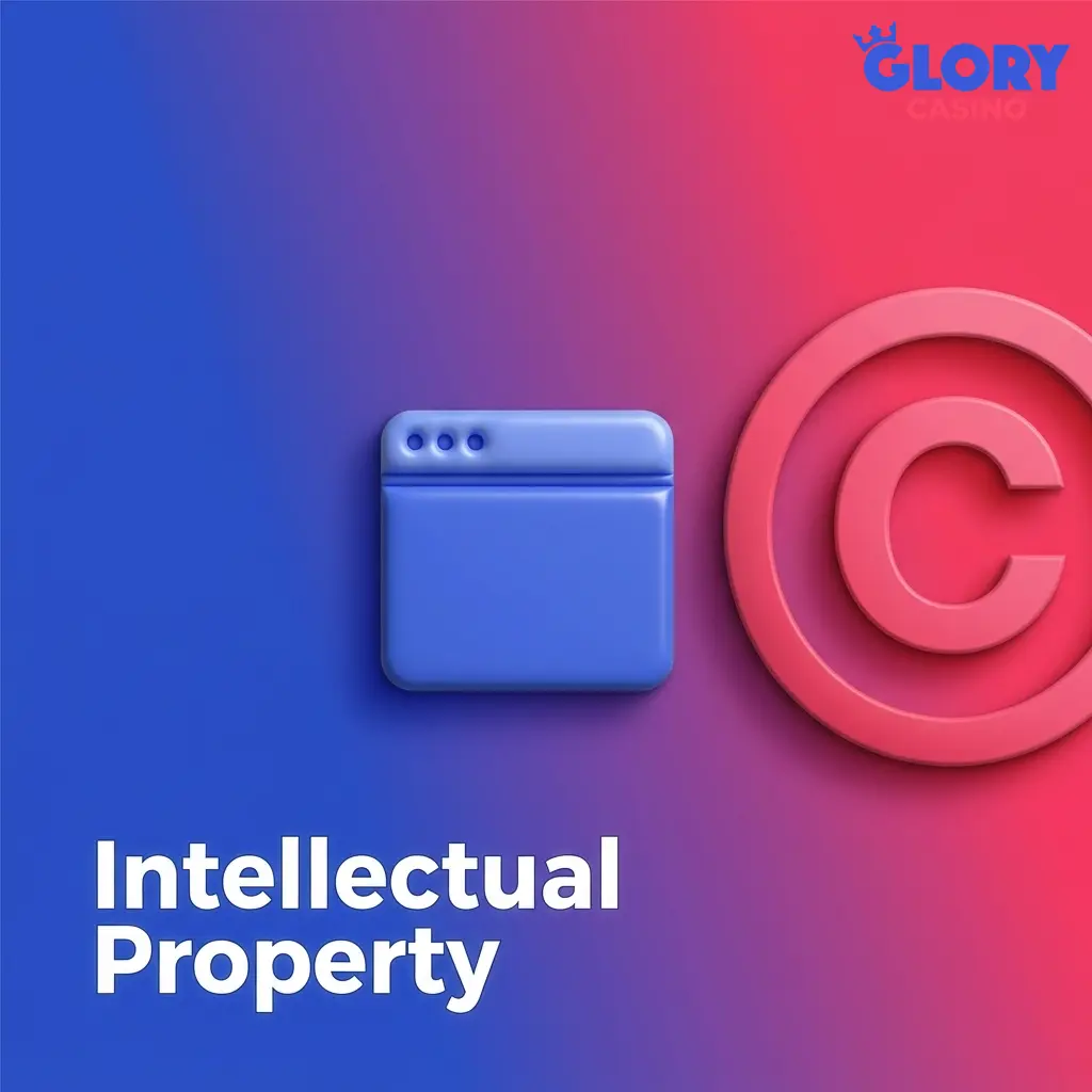 Glory Casino website intellectual property rights protection including logo trademark visual design and copyrighted content