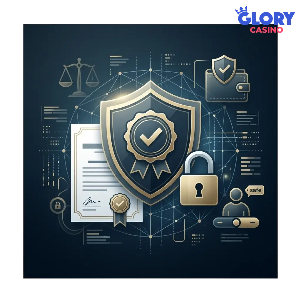 Glory Casino Curacao eGaming license certificate