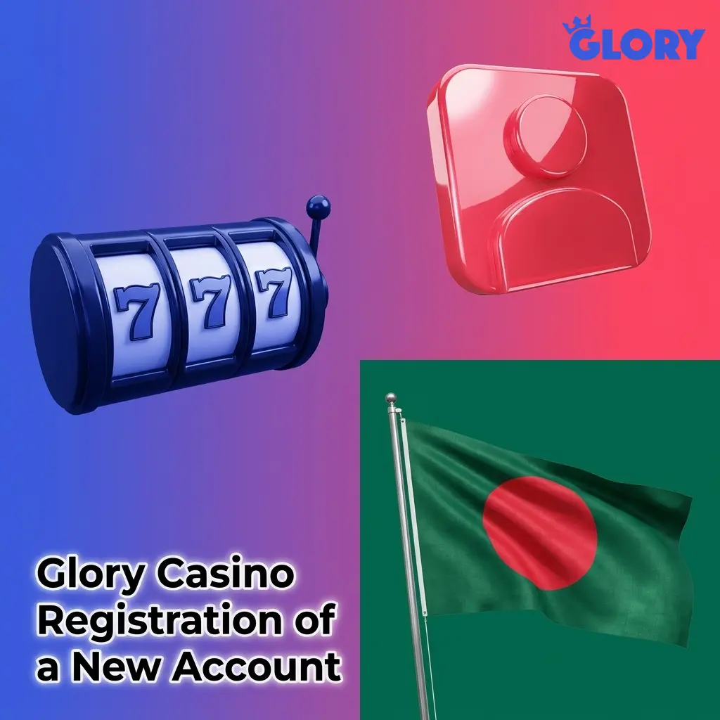 Glory Casino new account registration form to access real-money games, bonuses, and promotions in Bangladesh