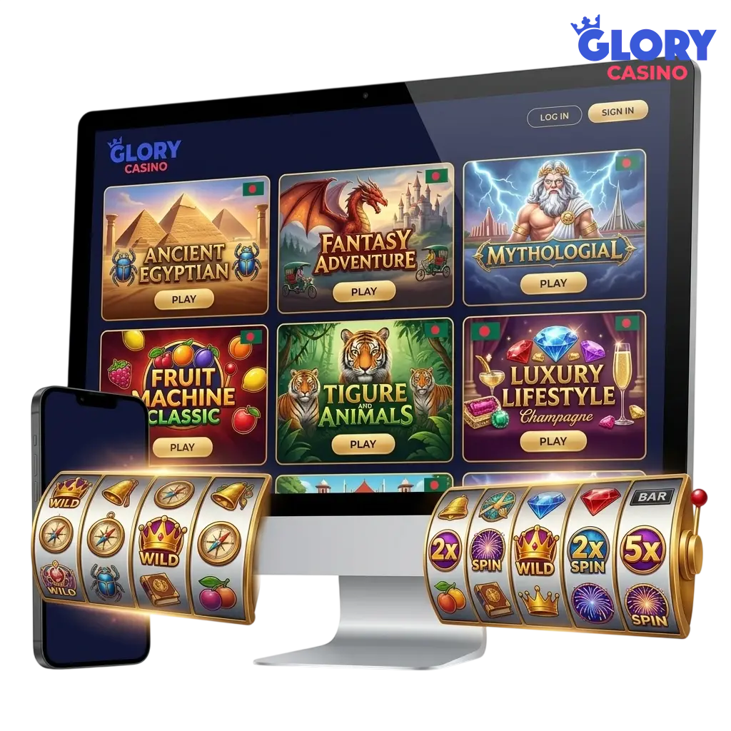 Glory Casino slot games selection for players in Bangladesh