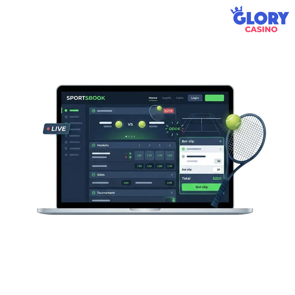 Tennis betting on Glory Casino in Bangladesh