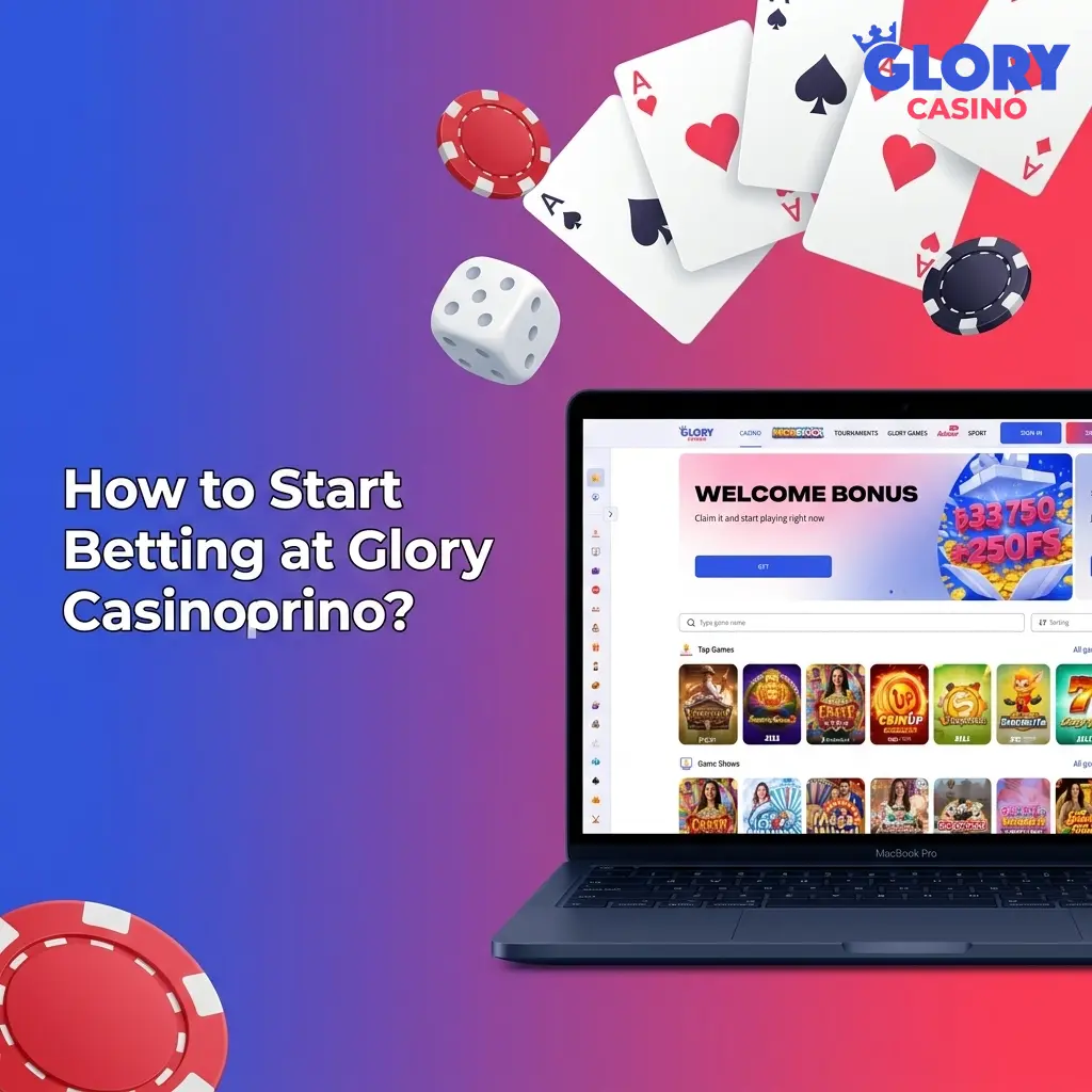 Glory Casino betting guide showing five steps from registration to withdrawal for sports betting in Bangladesh