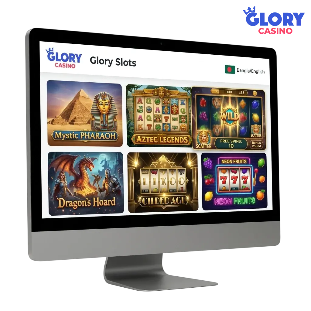 Glory Casino slot machines and game catalogue